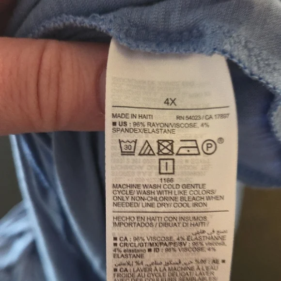 Old Navy 4x Light Blue Women's Tank Top - Picture 4 of 4